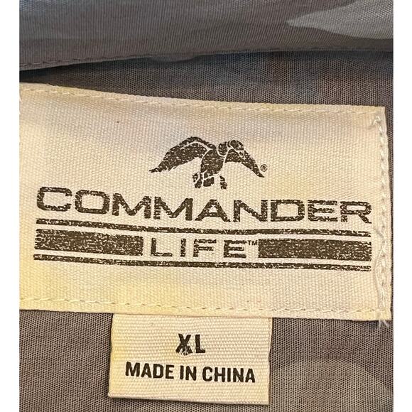 NWT Commander Life Men's XL Green Fishing Summer Athleisure Vacation Shirt - Picture 3 of 11